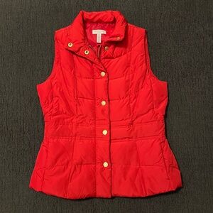 Madison Petite Red Puffer Vest